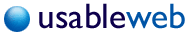 usableweb.com.au : website usability and accessibility consultants - corporate logo